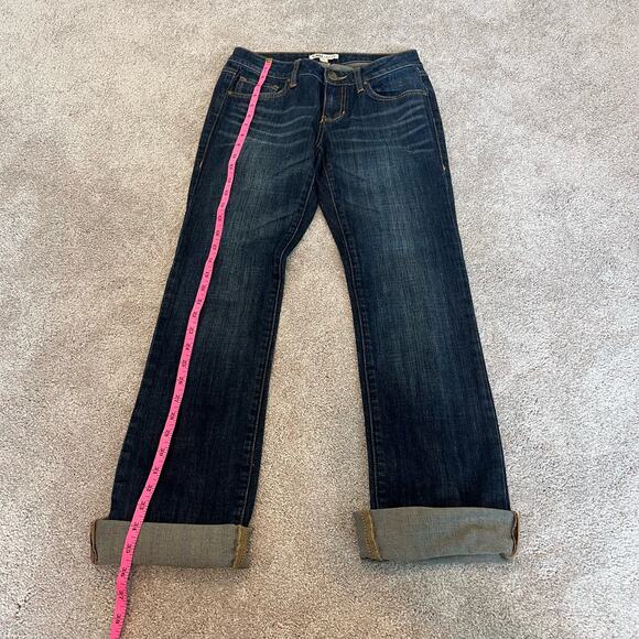 Cabi Jeans Women's Rolled Straight Leg Denim Dark Wash Size 2 - Picture 4 of 11
